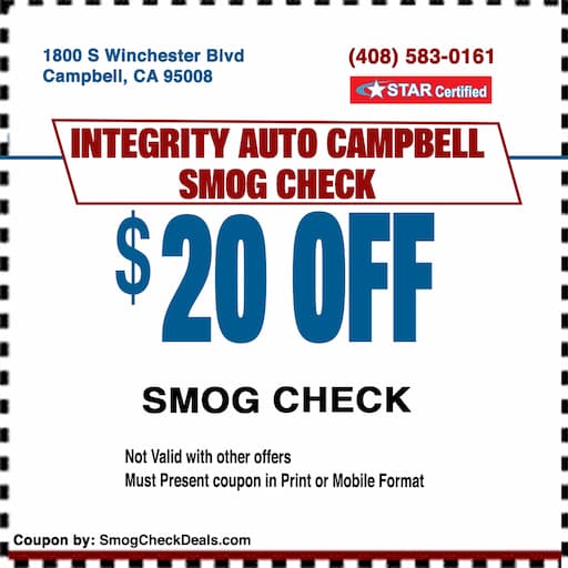 Smog Check Coupon Campbell